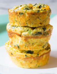 Spinach Scramble Egg Muffins Recipe (Low Carb and Gluten Free!)