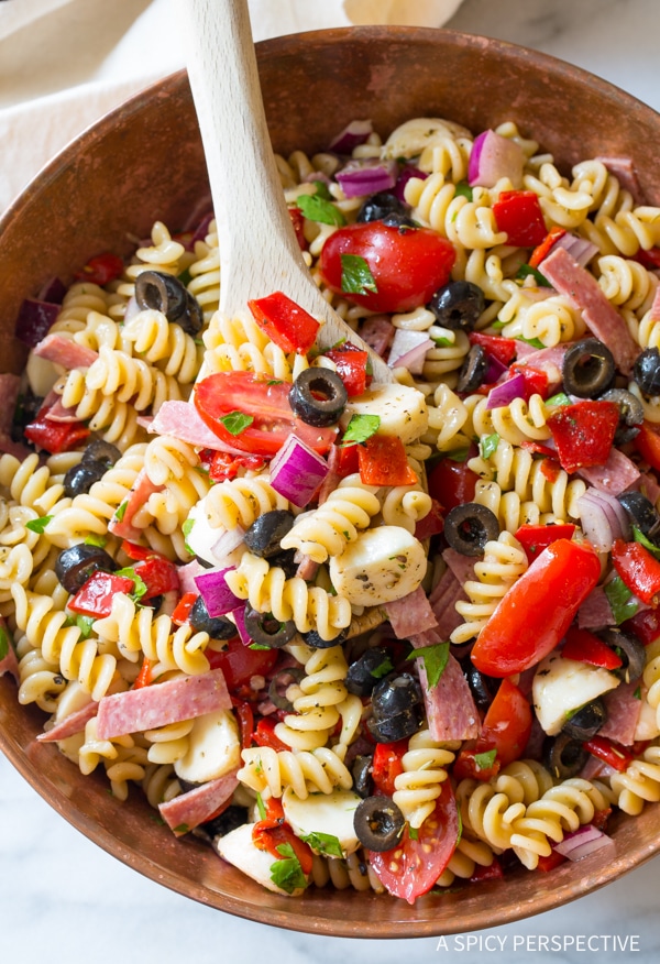 The Best Italian Pasta Salad {A Spicy Perspective}