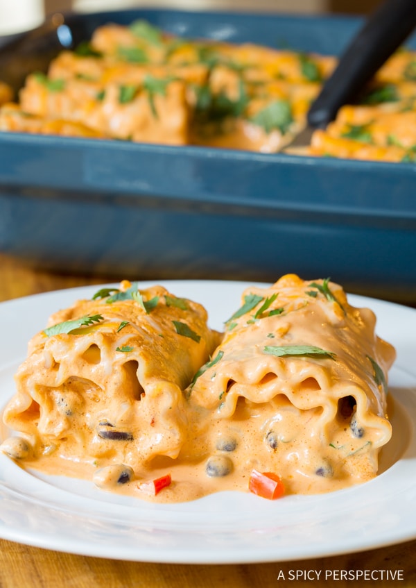 Cheesy Southwest Chicken Lasagna Rolls A Spicy Perspective