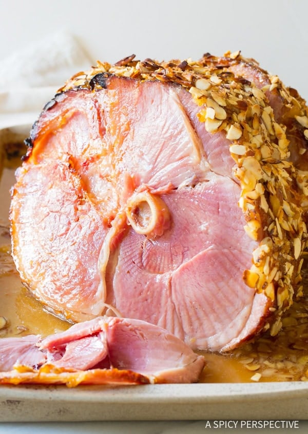 Almond Crusted Baked Ham with Apricot Glaze A Spicy Perspective