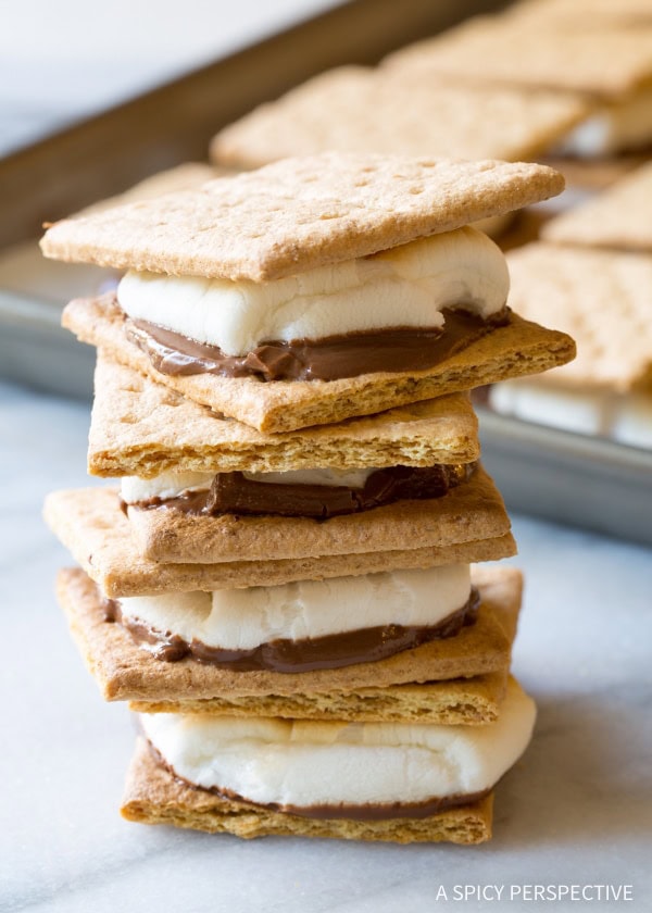 easy sheet pan s’mores