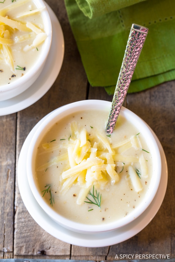 Best Irish Creamy Cauliflower Soup Recipe for Saint Patrick's Day!