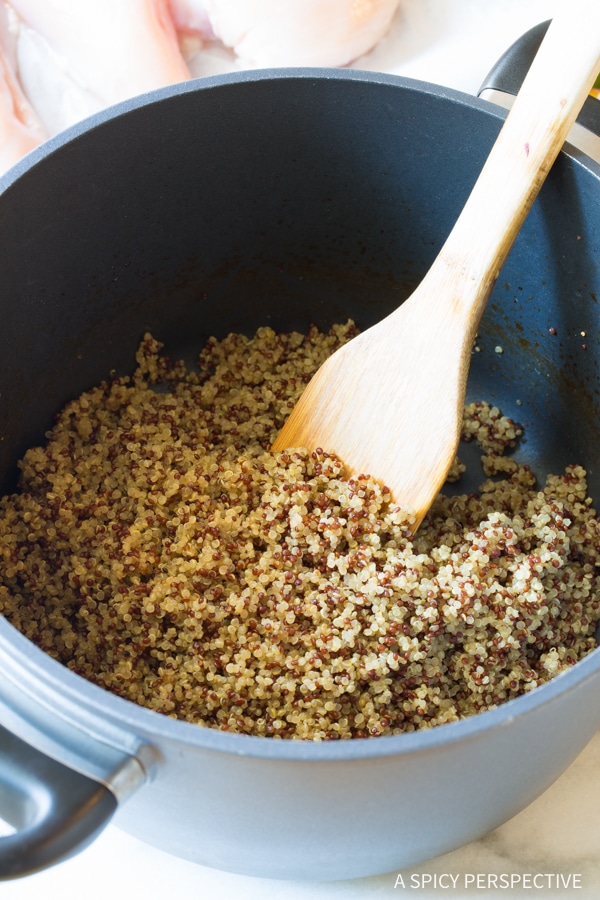 How to Make Vibrant Confetti Quinoa Stuffed Chicken Recipe #healthy