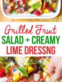 Tangy Grilled Fruit Salad with Creamy Lime Dressing Recipe
