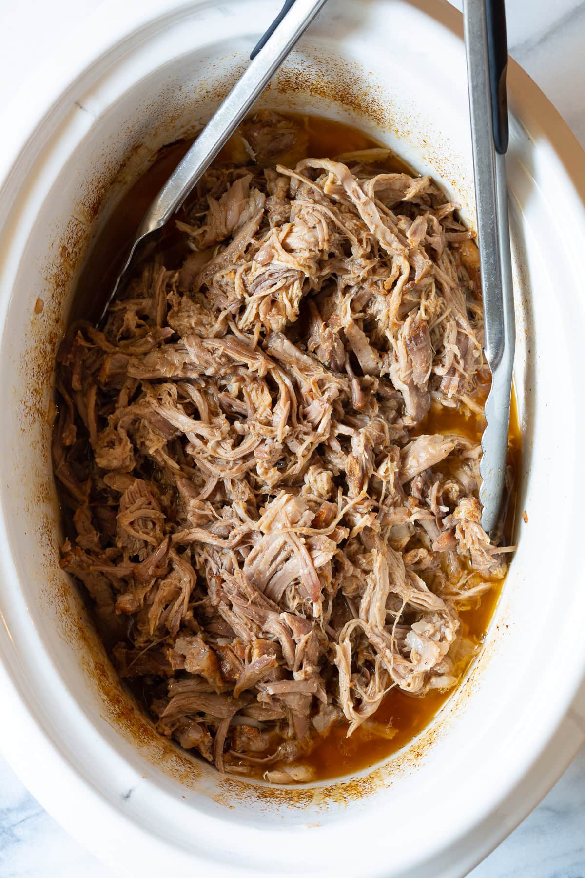 shredded pork in the crockpot 