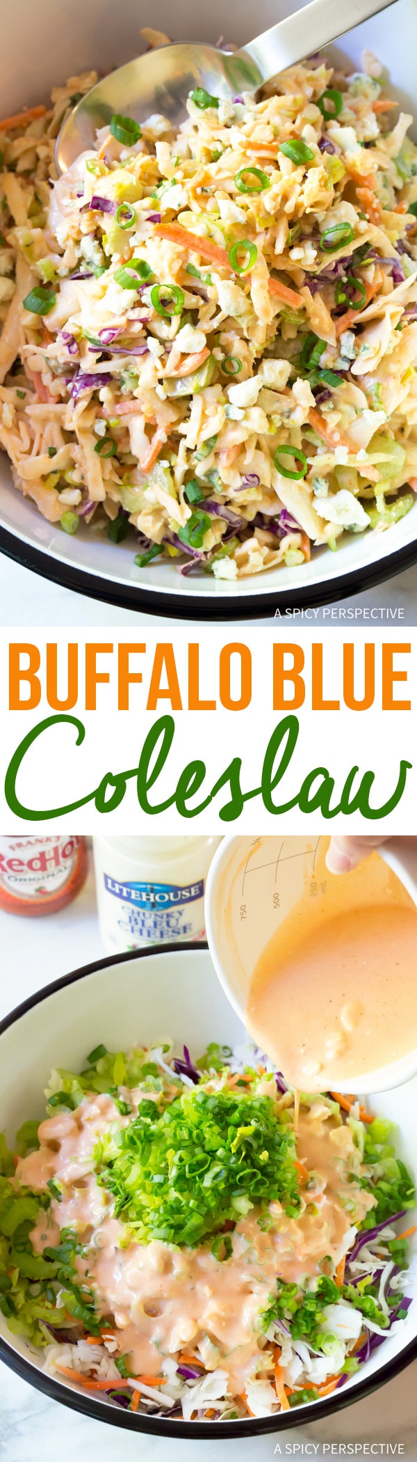 buffalo blue cheese coleslaw