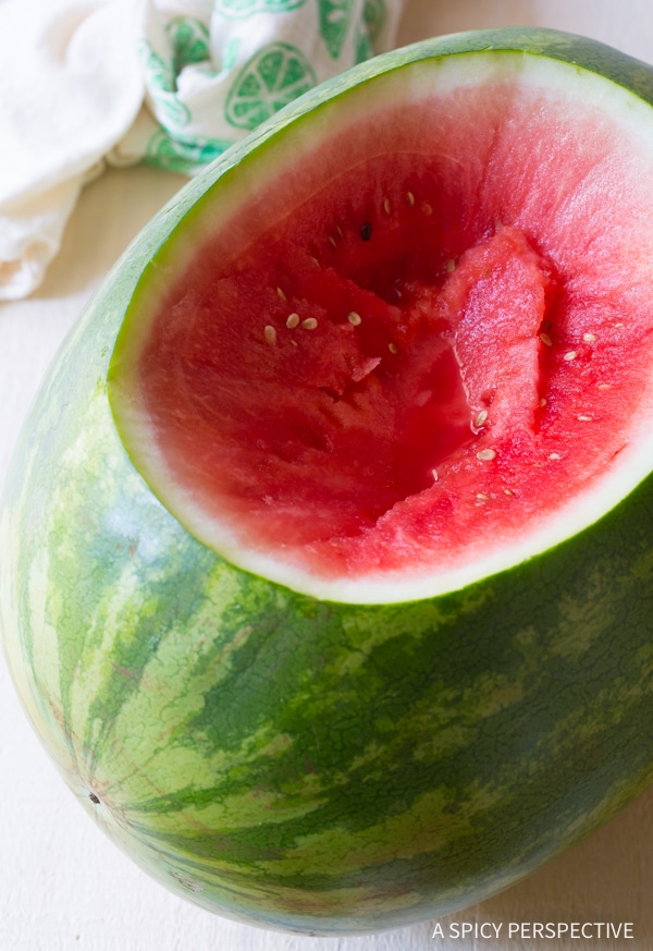 Watermelon #ASpicyPerspective #Rum #RumPunch #RumPunchRecipe #HowtoMakeRumPunch #Watermelon #Party #Alcohol #Cocktails #Summer
