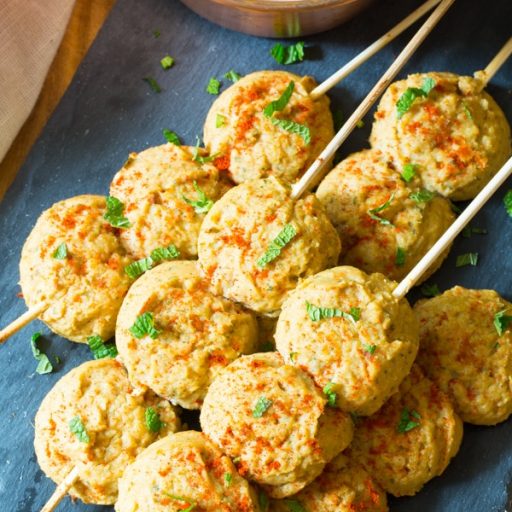 Tuna Chickpea Kofta with Harissa Yogurt Dip A Spicy Perspective