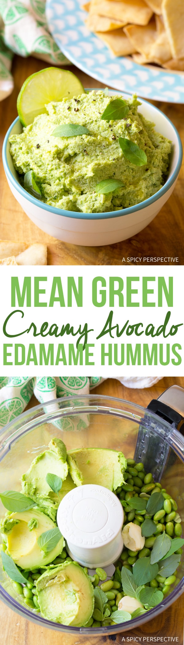 Mean Green Creamy Avocado Edamame Hummus Recipe - Low Carb, Gluten Free, Vegan, Protein-Packed and Delicious!