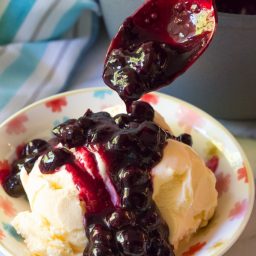 Warm Blueberry Sauce (Ice Cream Topping)