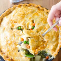 Perfect Skillet Turkey Pot Pie Recipe - Use up your holiday leftovers!