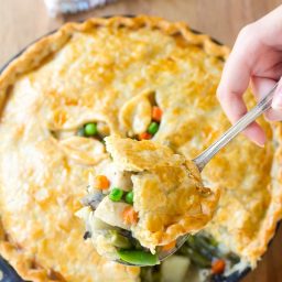 Perfect Skillet Turkey Pot Pie Recipe - Use up your holiday leftovers!
