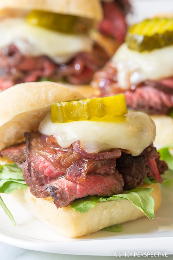 Grilled Melting French Onion Steak Sliders Recipe