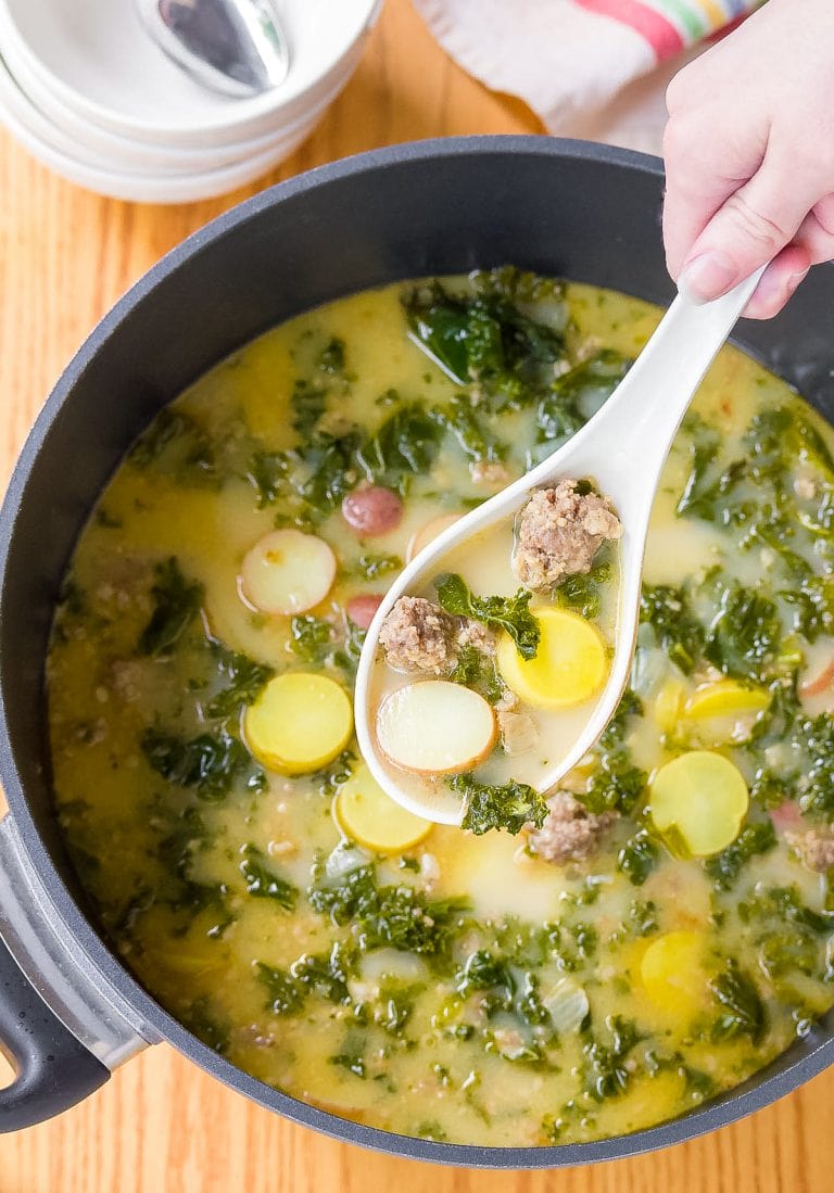 Light Zesty Sausage and Kale Soup Recipe A Spicy Perspective