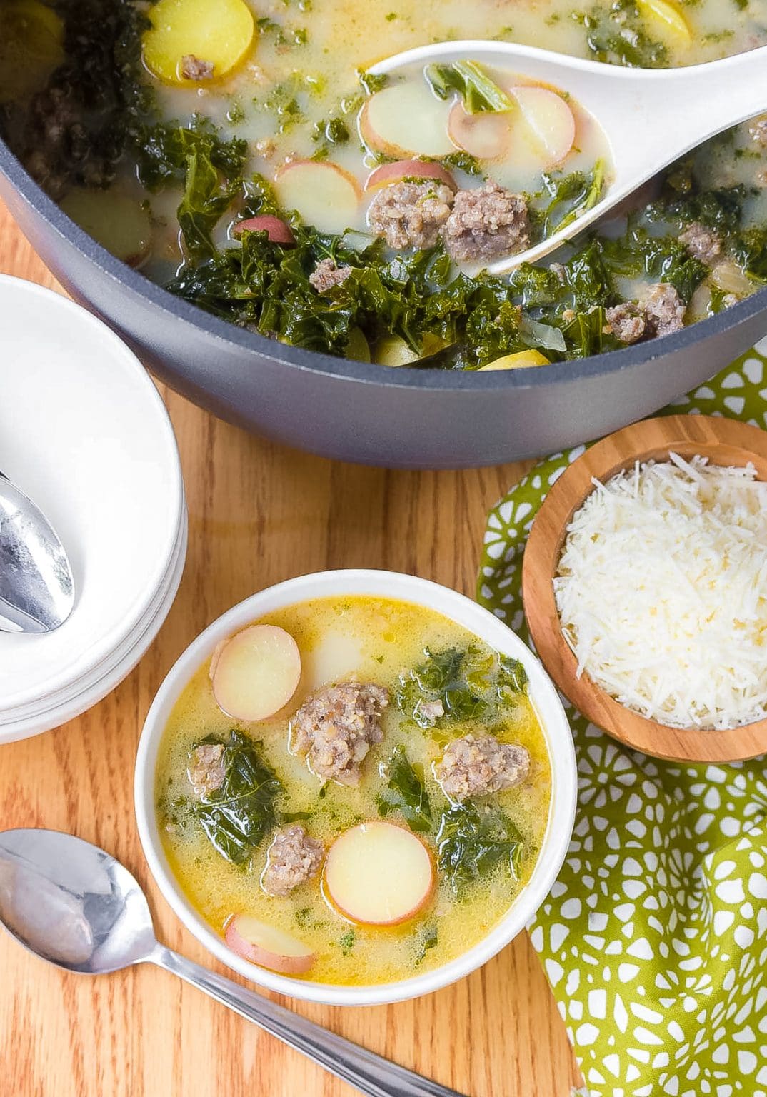 Light Zesty Sausage and Kale Soup Recipe - A Spicy Perspective