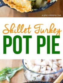 Skillet Turkey Pot Pie Recipe - Use up your holiday leftovers!