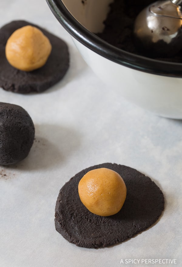 Chocolate Peanut Butter Stuffed Cookies A Spicy Perspective