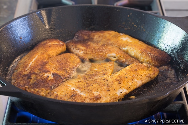 Easy Pan Fried Tilapia Southwest Skillet Recipe