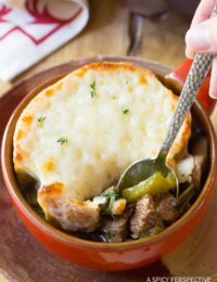 Philly Cheese Steak Soup - Lighter than a Philly Cheesesteak Sandwich... In a bowl!