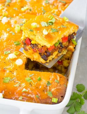 Fiesta Stuffed Cornbread Casserole Recipe