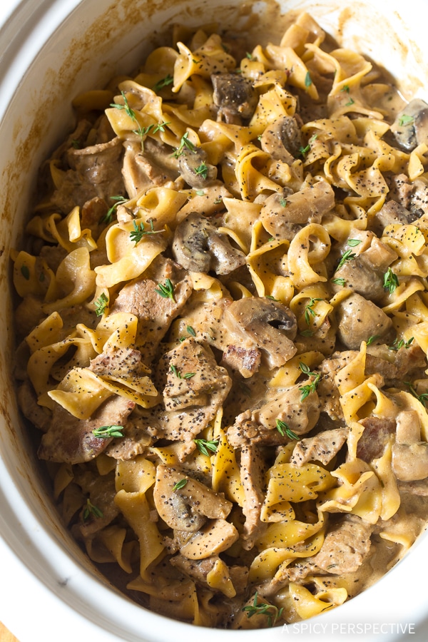 Slow Cooker Beef Stroganoff Recipe A Spicy Perspective