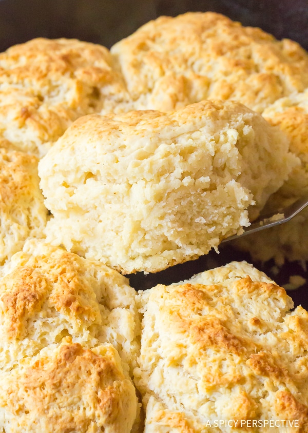 Fluffy Southern Cat Head Biscuits Recipe #ASpicyPerspective #Biscuits #SouthernBiscuits #FluffyBiscuitRecipe #CatHeadBiscuits #Southern 