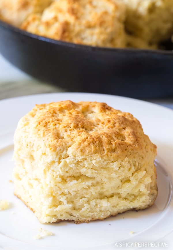 Fluffy Southern Cat Head Biscuits Recipe #ASpicyPerspective #Biscuits #SouthernBiscuits #FluffyBiscuitRecipe #CatHeadBiscuits #Southern 