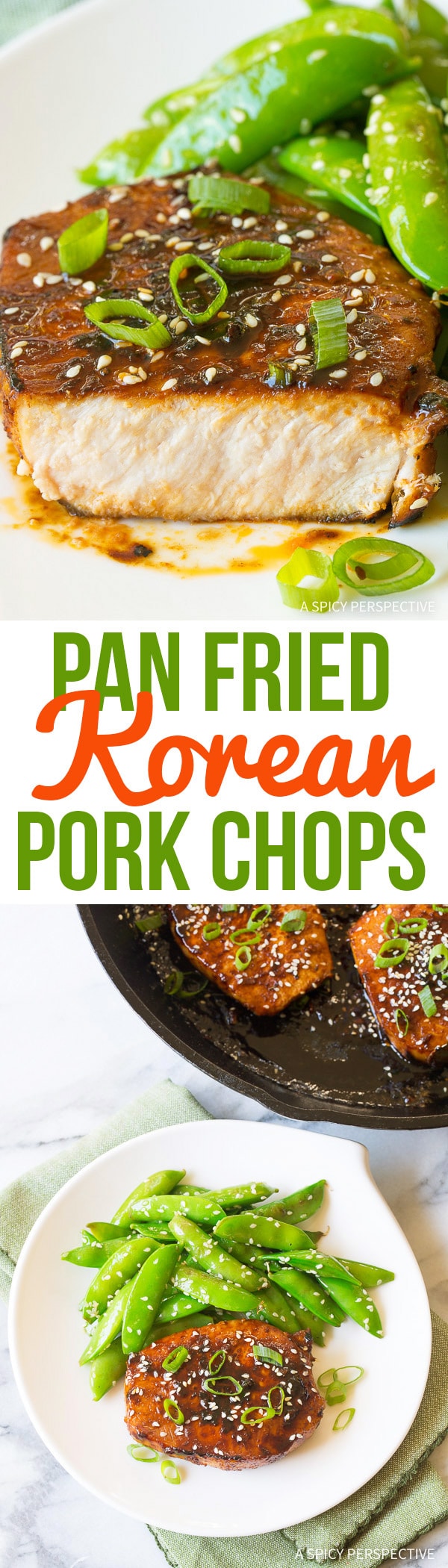 Saucy Pan Fried Korean Pork Chops Recipe