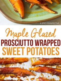 Crispy Maple Glazed Prosciutto Wrapped Sweet Potatoes Recipe