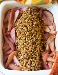Easy Candied Pecan Crusted Pork Loin with Baked Pears Recipe