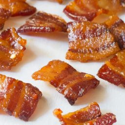 Bourbon Candied Bacon Bites - AKA Pig Candy