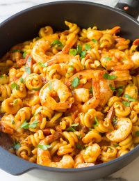 Perfect Skillet Shrimp Fra Diavolo Pasta Recipe (with Instant Pot instructions!)