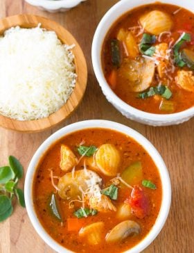 Healthy Chicken Cacciatore Soup Recipe