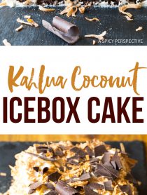 No-Bake Kahlua Coconut Icebox Cake Recipe for Valentines Day!