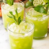 Cucumber Ginger Mint Agua Fresca Mocktail Recipe