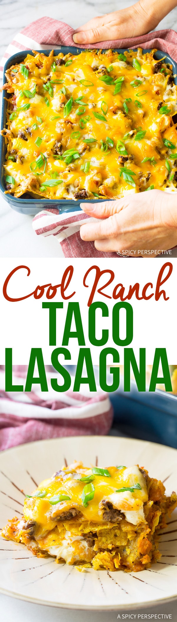 Zesty Cool Ranch Taco Lasagna Recipe - Mexican Lasagna with huge zesty flavor!