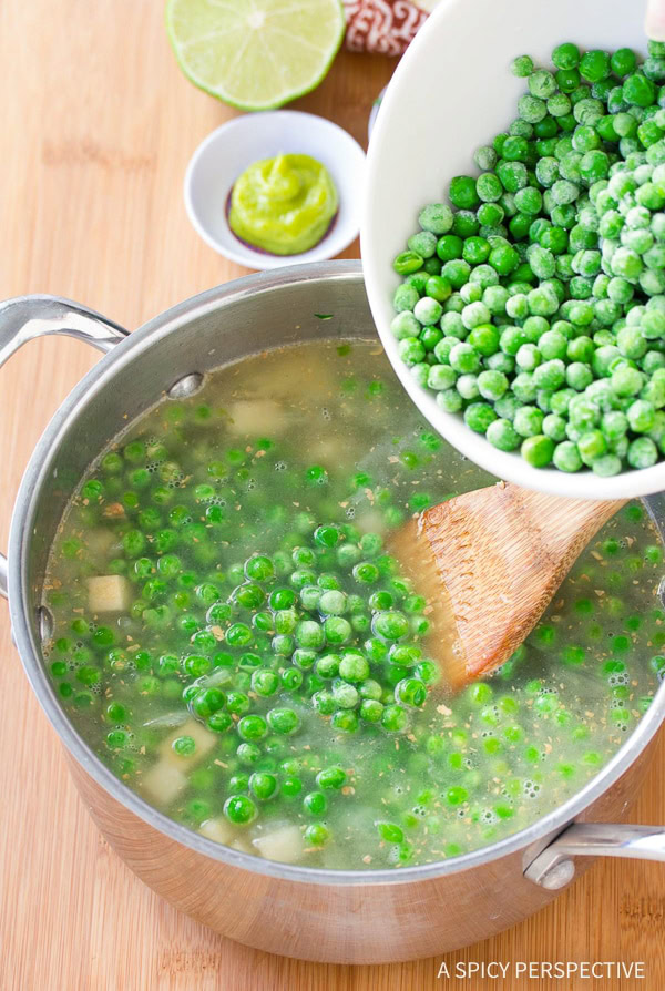 Spring Pea Wasabi Soup A Spicy Perspective