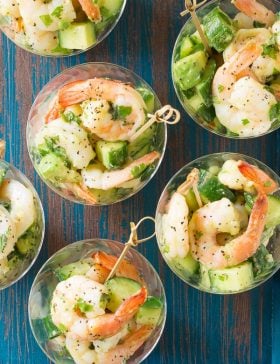 Garlic Lime Roasted Shrimp Salad Recipe for Spring and Summer!