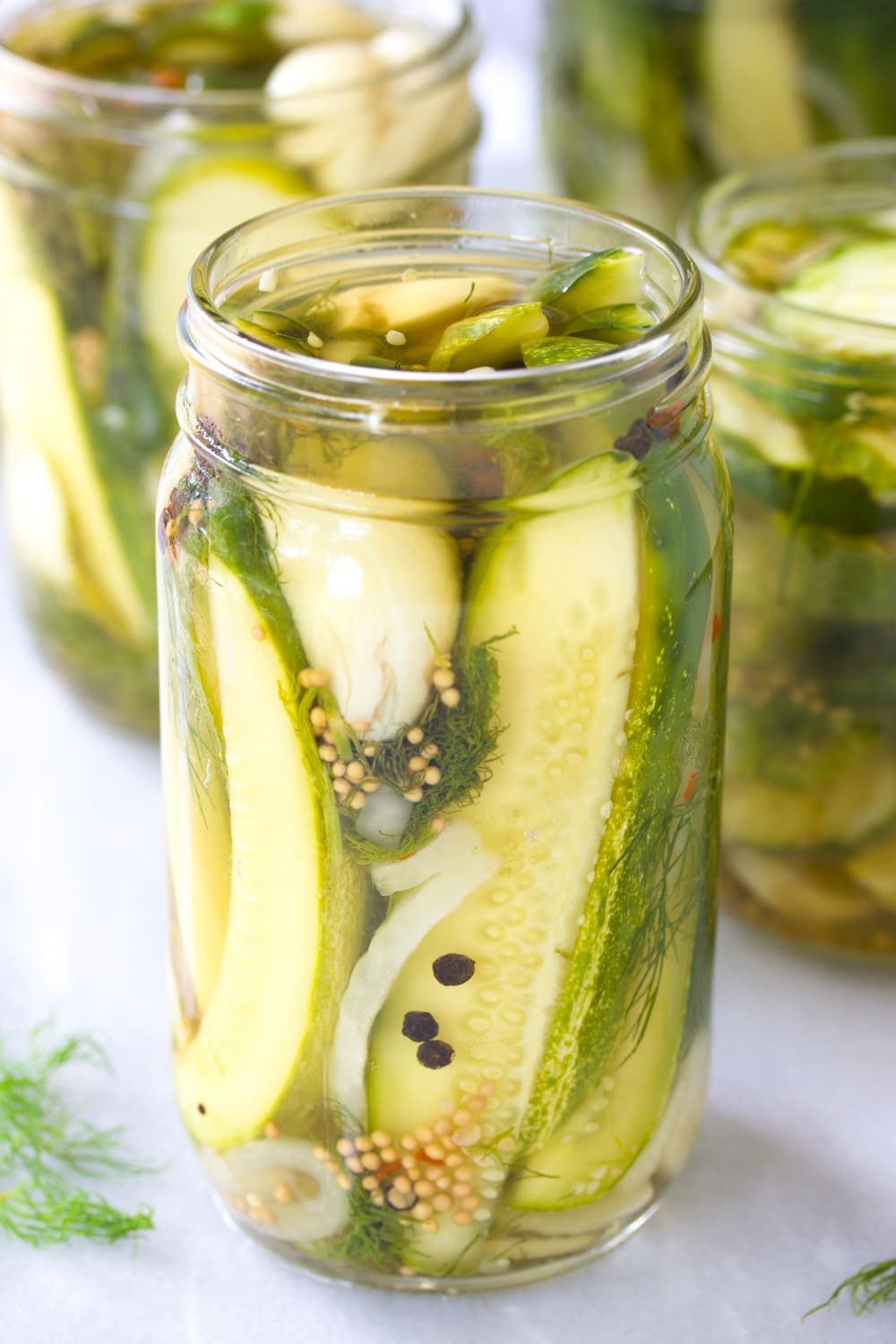 Best Refrigerator Pickles #ASpicyPerspective #Pickles #RefrigeratorPickles #HomemadePickles #PickleRecipe #HowtoMakePickles