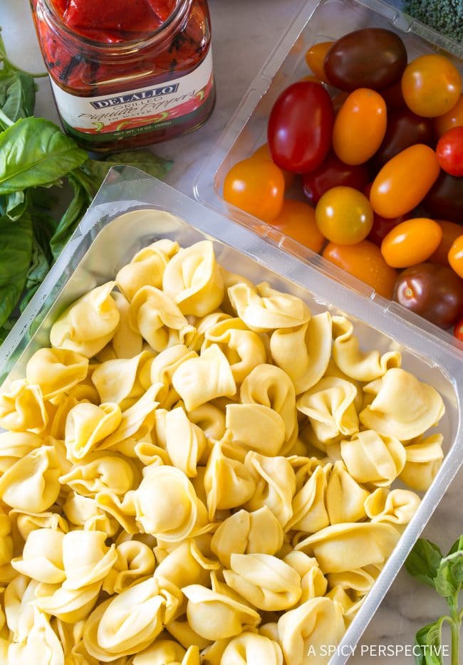 Cold Tortellini Pasta Salad Recipe (VIDEO) A Spicy Perspective