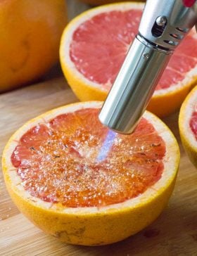 Bruleed Grapefruit (Pamplemousse Brûlé) Recipe #ASpicyPerspective #vegan #vegetarian #healthy