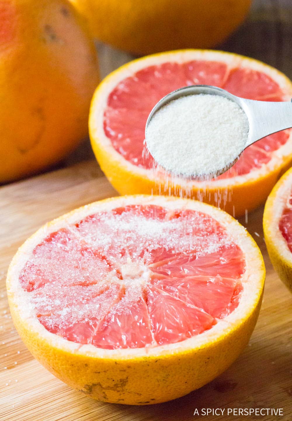 Sprinkle: Bruleed Grapefruit (Pamplemousse Brûlé) Recipe #ASpicyPerspective #vegan #vegetarian #healthy 