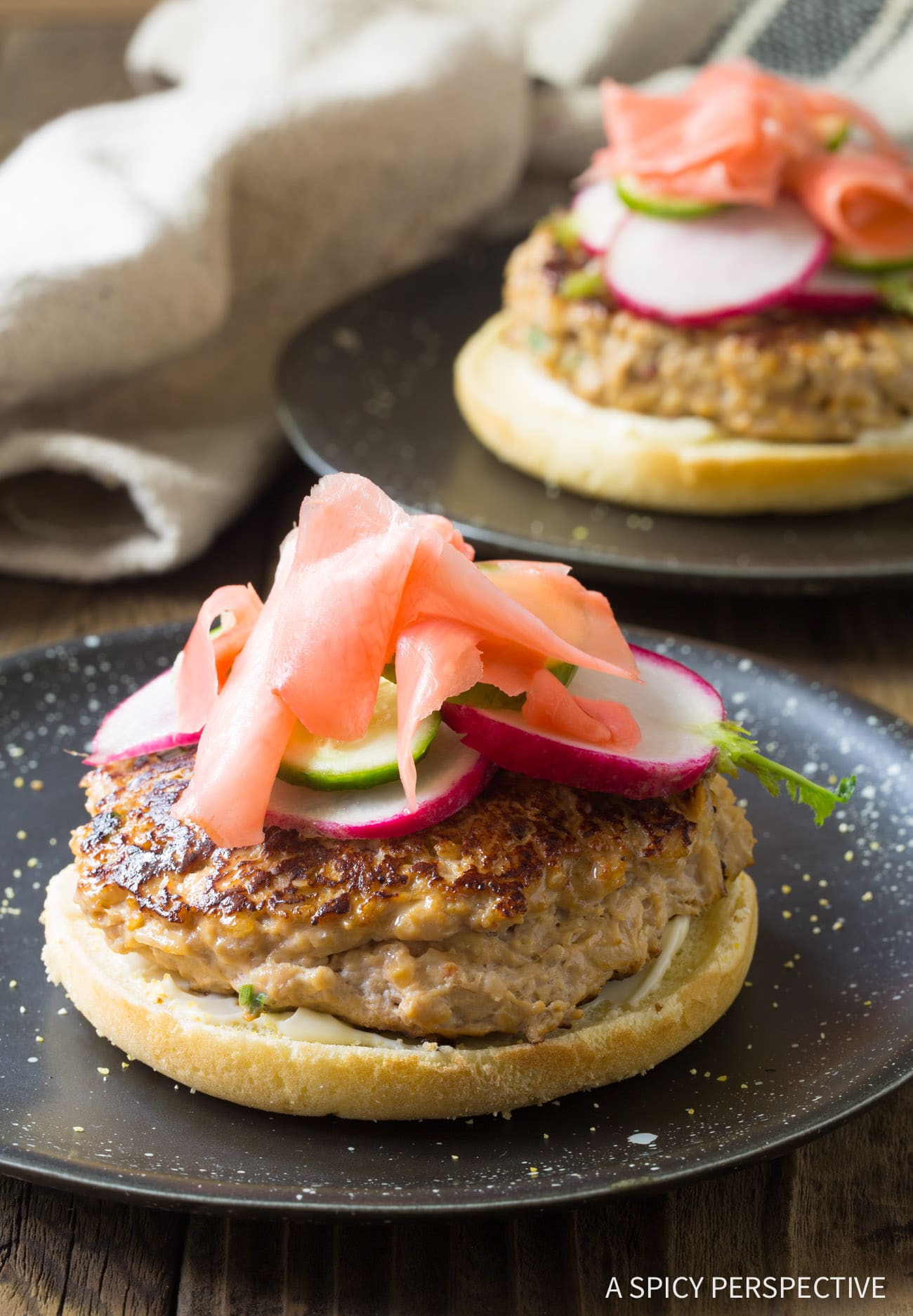 Perfect Sesame Chicken Burgers Recipe (Skinny Hamburgers)