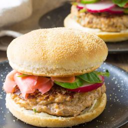 Easy Sesame Chicken Burgers Recipe (Skinny Hamburgers)