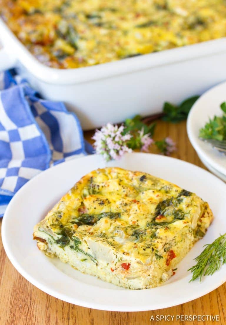 Greek Omelette Casserole A Spicy Perspective