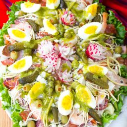 Guatemalan Fiambre Salad Recipe #ASpicyPerspective #AllSaintsDay