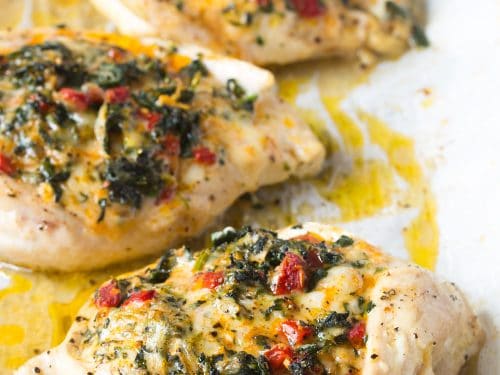 Cheesy Spinach Stuffed Chicken Breasts Video A Spicy Perspective