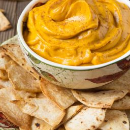 Pumpkin Pie Dip with Cinnamon Chips Recipe #ASpicyPerspective #Halloween #Thanksgiving