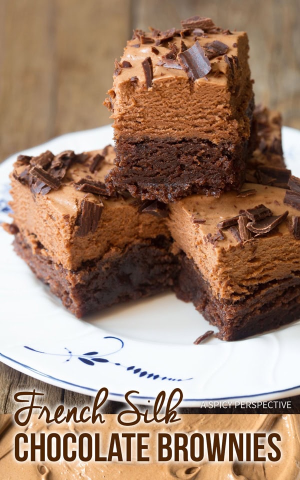 french silk chocolate brownies