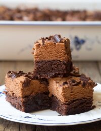 French Silk Chocolate Brownies Recipe #ASpicyPerspective